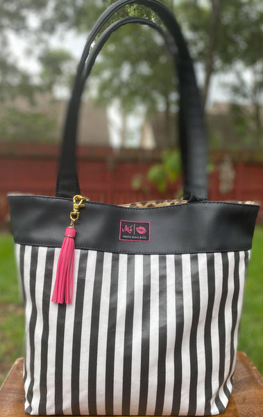 Savannah Tote w/ Glam Stripe