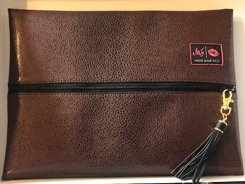 Brown Pebble MJ Bag