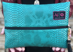 Turquoise Cobra MJ Bag