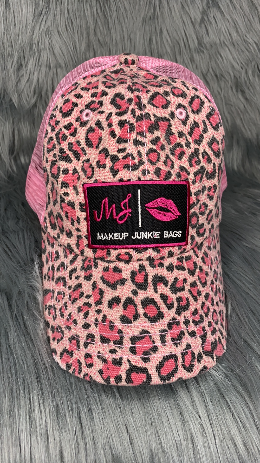 Pink Leopard MJ Hat