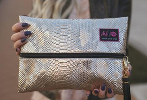 Rose Gold Python MJ Bag